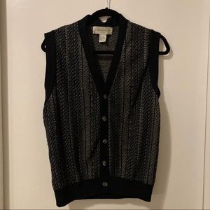 Robert Stock Button Down Sweater Vest